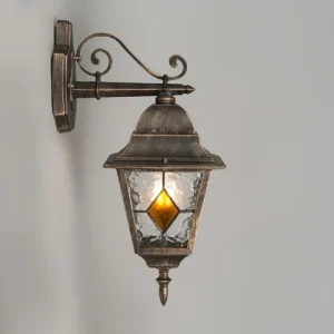 vente chaude QAZQA Applique Extérieur En Acier Bronze 14