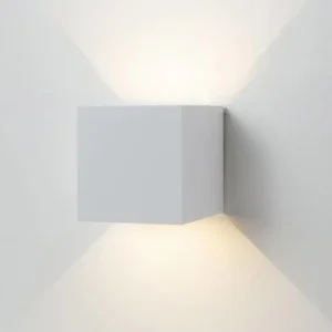 Pas Cher Magasin Soldes Lussiol Lighting Applique Extérieure En Métal Blanc H.10 Cm 9