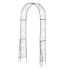 OUTSUNNY Arche De Jardin Style Fer Forgé Métal époxy Noir Vieilli Cuivré soldes de Noël 20