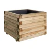 en promotion Jardipolys Bac à Fleurs Carré En Bois De Pin 80x80cm 16