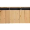 grossiste Beliani Bac à Fleurs En Bois 66x24x24 14