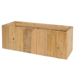 grossiste Beliani Bac à Fleurs En Bois 66x24x24 12