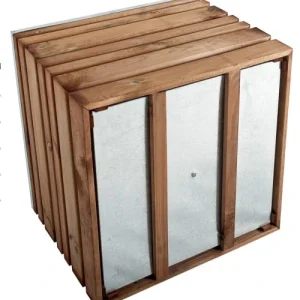 site pas cher Jardipolys Bac à Fleurs En Bois Teinté Marron L-60cm 8
