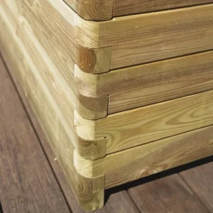 pas cher en vente Jardipolys Bac à Fleurs Rectangle En Bois De Pin L180cm 9