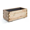 Jardipolys Bac à Fleurs Rectangle En Bois De Pin L80cm luxe soldes 16