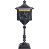 officiel Jardindeco Boite Aux Lettres Sur Pied Design Gris 22