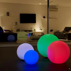 Lumisky Boule Lumineuse Sans Fil LED Polyéthylène Multicolore D20CM mode pas chere 9