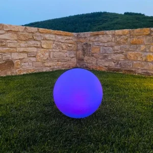 Lumisky Boule Lumineuse Solaire Polyéthylène Blanc ∅30cm magasin en ligne 10