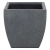 prix pas cher Beliani Cache-pot D’extérieur En Céramique Gris H38 16