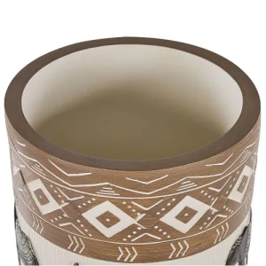 Couleurs variées Beliani Cache-pot D’extérieur En Matériaux Synthétiques Noir H55 12