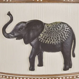 Couleurs variées Beliani Cache-pot D’extérieur En Matériaux Synthétiques Noir H55 18