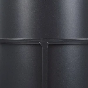 Distributeur Officiel Beliani Cache-pot D’extérieur En Métal Noir H28 15