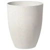marques de renommée Beliani Cache-pot D’extérieur En Pierre Blanc H52 19