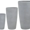 dernières Beliani Cache-pot D’extérieur En Pierre Gris H42 58 75 19
