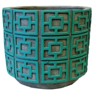 Unimasa Cache Pot En Ciment Orange luxe soldes 14