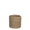 Meilleur Service Mica Decorations Cache-pot En Jonc De Mer Marron Clair D18 17