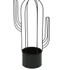 Distributeur Officiel HEART OF THE HOME Cache Pot En Métal Cactus H. 44 Cm Noir 5