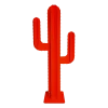 LP Design Cactus De Jardin 2 Branches 6 Feuilles Aluminium Rouge H 1,70m Paiement sécurisé 22