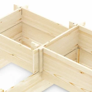 grossiste en ligne Alice’s Garden Carré Potager 5 étages, 5 Compartiments – Lavande – Bois Pin Canadien 9
