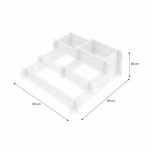 grossiste en ligne Alice’s Garden Carré Potager 5 étages, 5 Compartiments – Lavande – Bois Pin Canadien 13