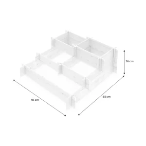 grossiste en ligne Alice’s Garden Carré Potager 5 étages, 5 Compartiments – Lavande – Bois Pin Canadien 15