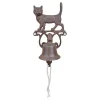 grande qualité ESSCHERT DESIGN Cloche Entrée Chat En Fonte, Hauteur 24 Cm 20