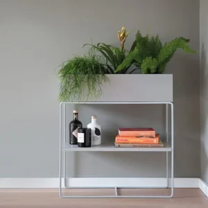 Remember Console Jardinière En Métal Gris Clair comparez les prix 6