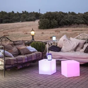 Lumisky Cube Lumineux Sans Fil Plastique Blanc H40cm De super promotions disponibles 9