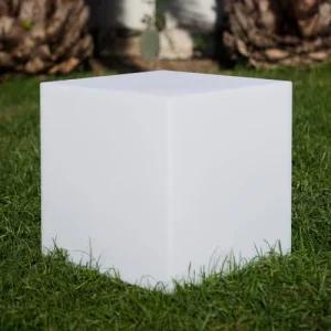Lumisky Cube Lumineux Sans Fil Plastique Blanc H40cm De super promotions disponibles 11
