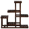 vente pas cher en ligne OUTSUNNY Étagère à Fleurs En Bois Porte Plante Bois 6 Tablettes Bois Pin 19