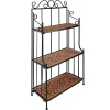 Tectake Etagère Pour Plantes Mosaïque 3 Niveaux Marron Terracotta Meilleur Service 5