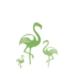 jusqu'à LP Design Famille De 3 Flamants En Acier Galvanisé Vert H 75, 49 & 29cm 13