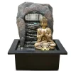 Zen’Light Fontaine D’intérieur Bouddha En Résine Avec éclairage Led – H25 Cm vente en ligne 19