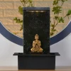 site soldes Zen’Light Fontaine D’intérieur Bouddha En Résine Avec éclairage Led – H42 Cm 20