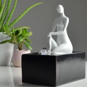 en ligne Zen’Light Fontaine D’intérieur Moderne En Résine Avec éclairage Led – H26cm 14