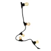 mode Lumisky Guirlande Connectable Caoutchouc Noir 5M 10xE27 20