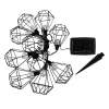 LUMI JARDIN Guirlande Diamant 10 Ampoules Acier Noir 3.90M solde en ligne 14