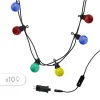 qualité supérieure Lumisky Guirlande Guinguette Caoutchouc Multicolore 5.7M 19