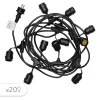Lumisky Guirlande Lumineuse Caoutchouc Noir 10M authentiques 17