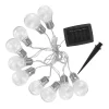 LUMI JARDIN Guirlande Solaire épurée 10 Ampoules Plastique Blanc 3.8M Boutique 17