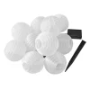 LUMI JARDIN Guirlande Solaire Lanternes Fibre Naturelle Beige 4M prix pas cher 10