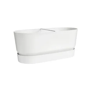 vente en ligne Elho Jardinière Avec Roulettes 78x35x33 Cm En Polypropylène Blanc 10