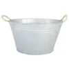 ESSCHERT DESIGN Jardinière Bassine En Zinc Patiné à Poser 48x37x28,7cm à prix très bas 16