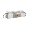 grand choix Aubry Gaspard Jardinière En Zinc Avec Pots En Verre 34,5 Cm 8