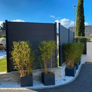 à prix imbattables RED DECO Kit Clôture H1.85m Bois Composite Gris L9.42 M 11