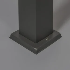 QAZQA Lampadaire Extérieur En Acier Inoxydable Anthracite vente luxe pas cher 18