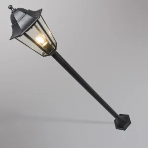 l'unique style QAZQA Lampadaire Extérieur En Aluminium Noir 14