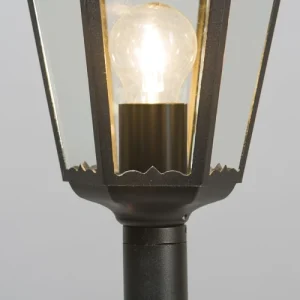 l'unique style QAZQA Lampadaire Extérieur En Aluminium Noir 16