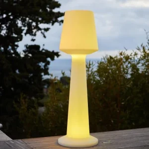 Lumisky Lampadaire Extérieur Sans Fil Polypropylène Blanc H110CM prix abordable 8