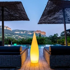 à prix d'occasion Lumisky Lampadaire Extérieur Sans Fil Polypropylène Blanc H120CM 10